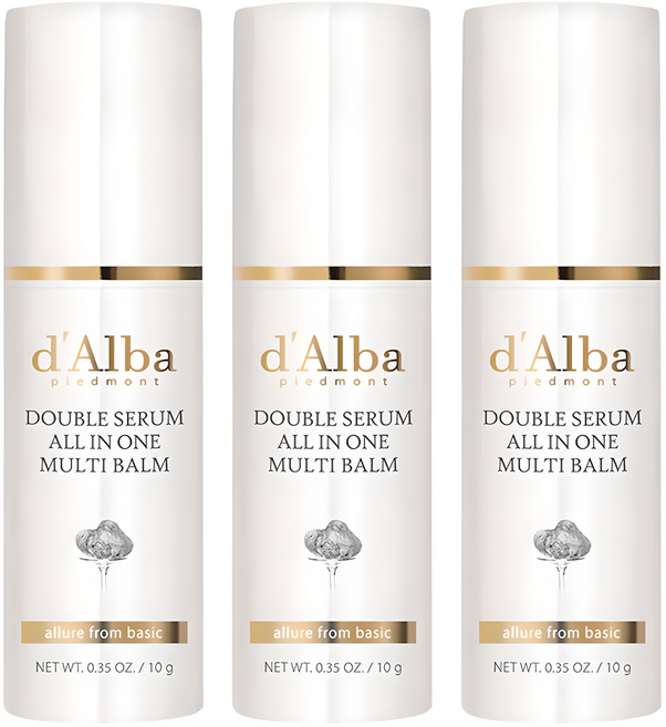 [비건뷰티] 달바 더블 세럼 올인원 멀티밤, 10g, 3개