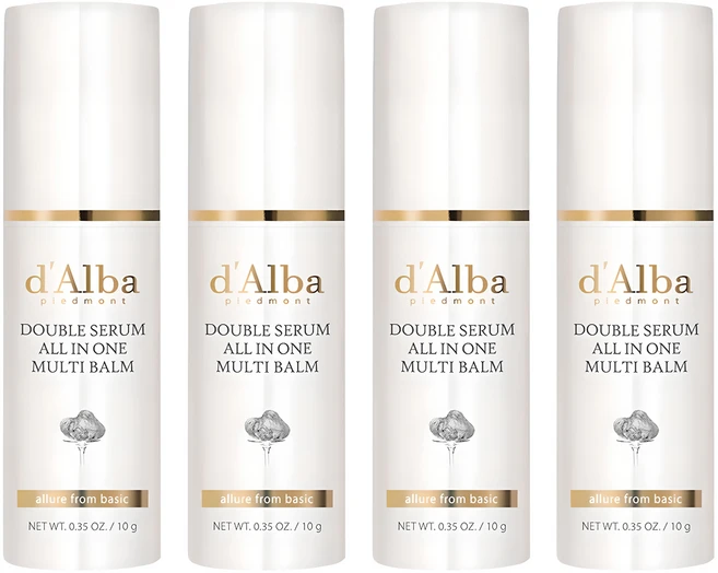 [비건뷰티] 달바 더블 세럼 올인원 멀티밤, 10g, 4개 - 쿠팡