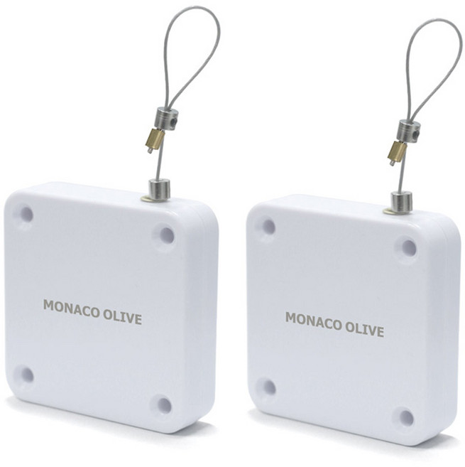 모나코올리브 도어클로저 윈드키퍼 방문용, 화이트, 2개