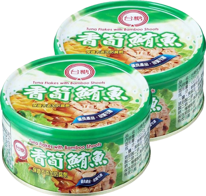台糖 香筍鮪魚 罐頭, 170g, 2罐