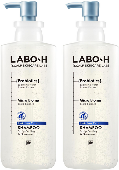 라보에이치 스칼프 쿨링 노세범 기능성 샴푸, 400ml, 2개