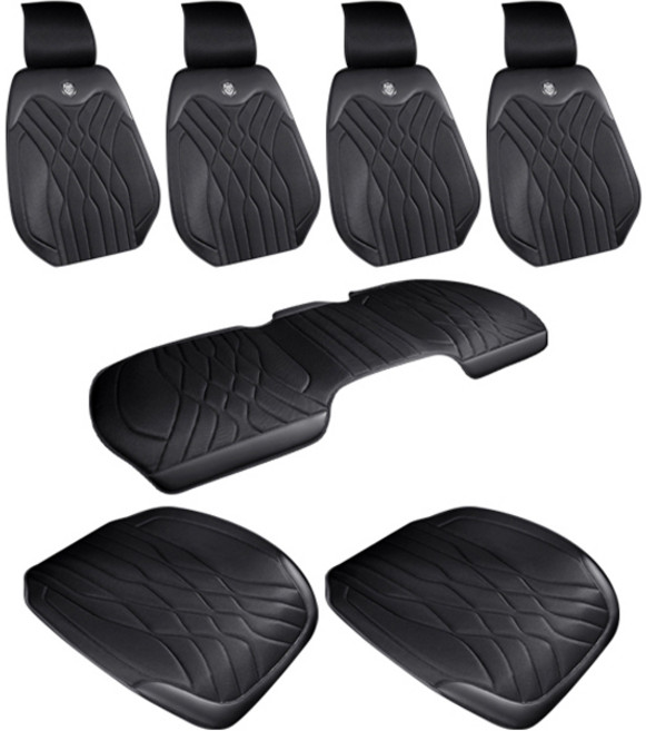 순잠 썸머 컬러풀 카시트 풀세트, 블랙, 1세트