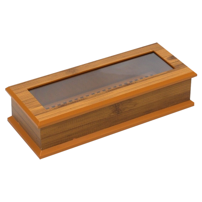 竹子紋餐具盒, 竹子紋 棕色, 1個