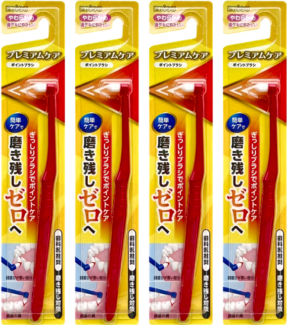 EBiSU 惠百施 單束毛牙刷 顏色隨機, 4支