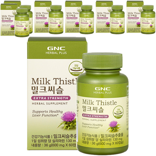 GNCHERBALPLUS 밀크씨슬, 60정, 7개