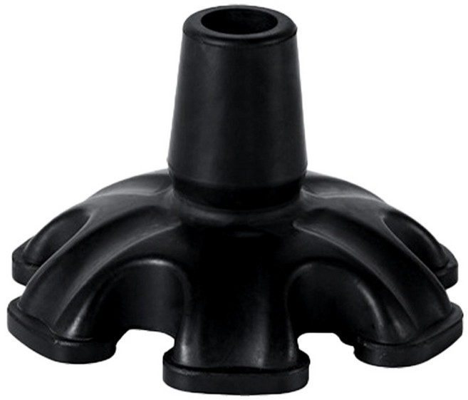 Dr.펠리스제이 미끄럼방지 지팡이 고무캡 패킹 22mm 6발, 블랙, 1개