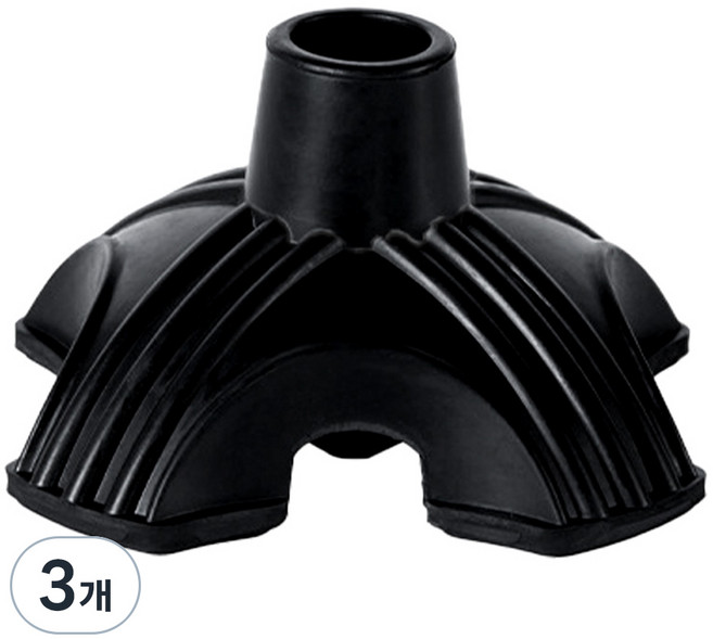 Dr.펠리스제이 미끄럼방지 지팡이 고무캡 패킹 22mm 4발, 블랙, 3개
