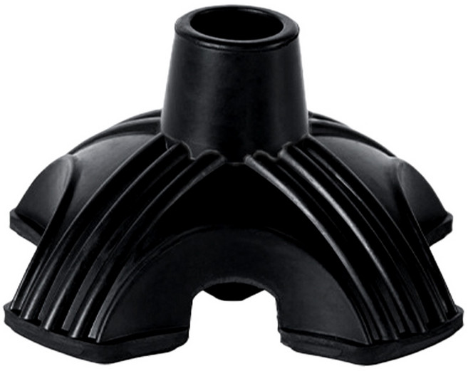 Dr.펠리스제이 미끄럼방지 지팡이 고무캡 패킹 22mm 4발, 블랙, 1개