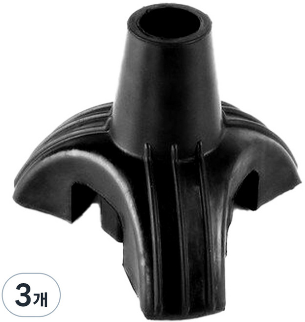 Dr.펠리스제이 미끄럼방지 지팡이 고무캡 패킹 22mm 3발, 블랙, 3개