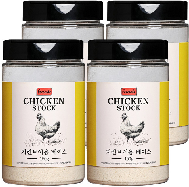 foodi 치킨스톡, 150g, 4개