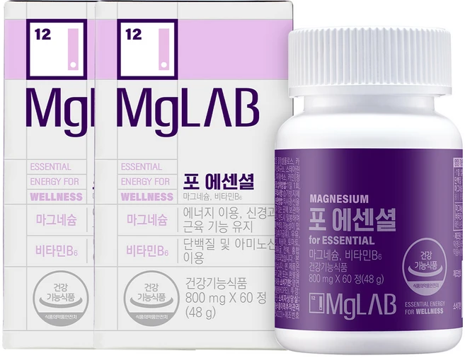 마그랩 포 에센셜, 60정, 2개 - 쿠팡