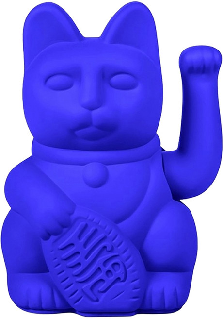 DONKEY 幸運繽紛招財貓 - 皇家藍 15cm