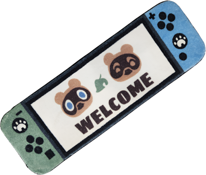 HOHOO 床鋪沙發任天堂迷你地毯, 動物森友會, 單一商品, 1個