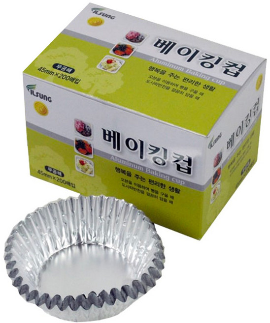 일성정밀 은박베이킹컵 45mm 200장, 1개