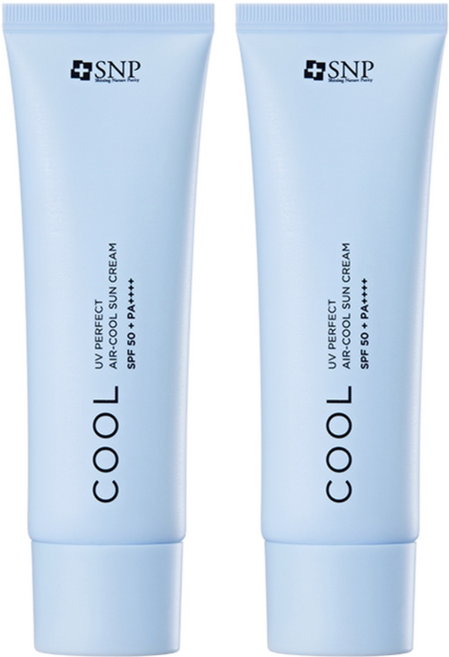 에스엔피 유브이 퍼펙트 에어쿨 선크림 SPF50+ PA++++, 50g, 2개