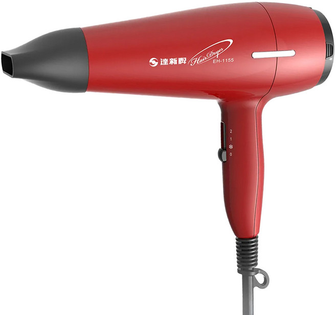 達新牌 沙龍級專業吹風機 EH-1155 1200W, 紅色