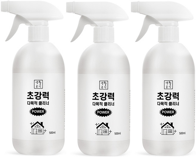 생활공식 초강력 다목적 클리너, 500ml, 3개