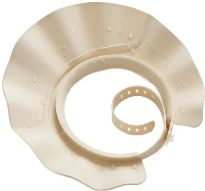 온핏업 유아용 성인용 겸용 길이조절 샴푸캡, 아이보리, 1개