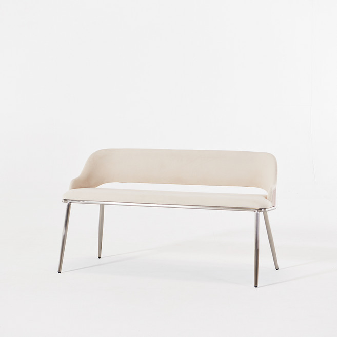 네스룸 헬렌 1400 벤치 의자, 아이보리, 일반의자 2