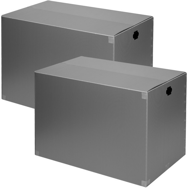 코멧 두꺼운 특대형 이사박스 3T 12호, 실버, 2개