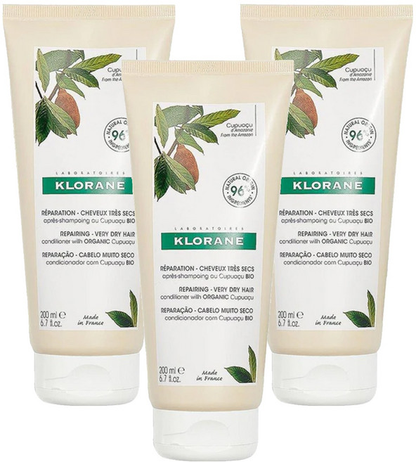 KLORANE 蔻蘿蘭 髮芯修護護髮素, 200ml, 3條