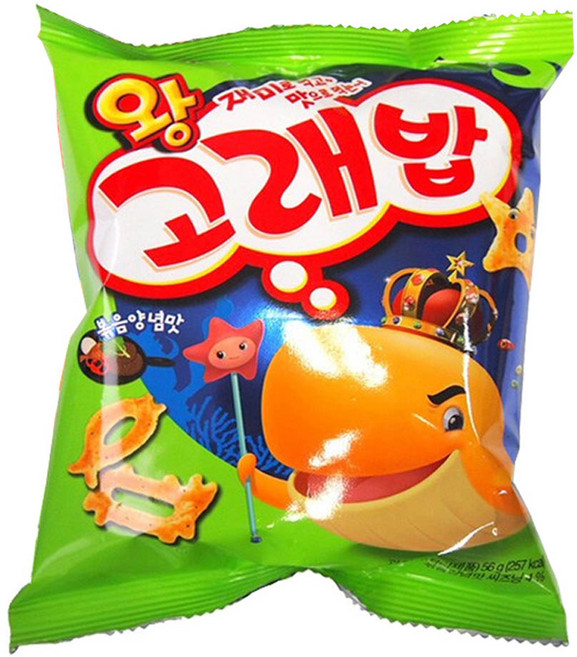 오리온 왕고래밥 볶음양념맛, 56g, 1개