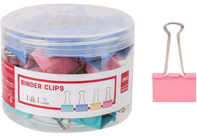 델리 파스텔 더블클립 D0732, 중, 48개입, 1개