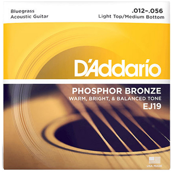 다다리오 어쿠스틱 기타 스트링, EJ19, 1개