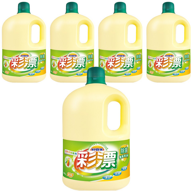 Magic Amah 妙管家 彩色漂白水 麝香香味, 2.6kg, 5桶