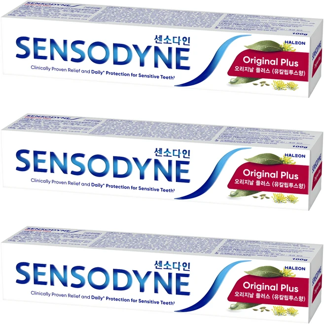 센소다인 오리지날 플러스 치약, 100g, 3개 - 쿠팡