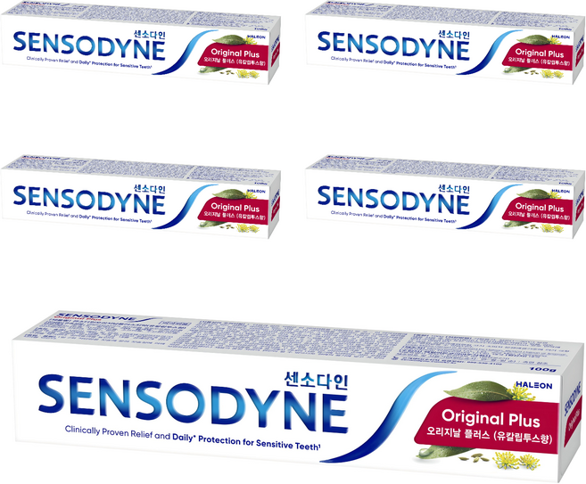 센소다인 오리지날 플러스 치약, 100g, 5개