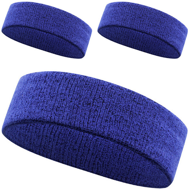 이그니스 스포츠 헤어밴드, 블루, 3개