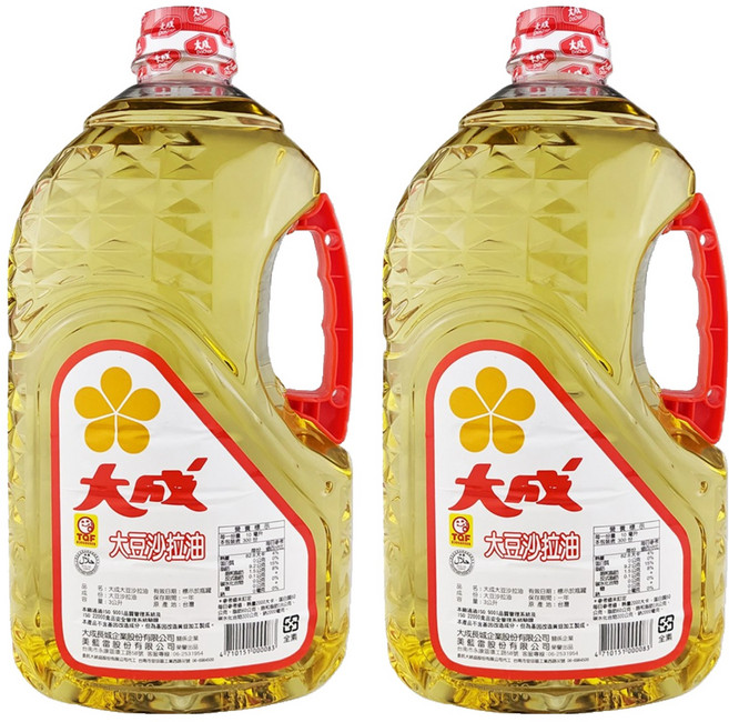 大成 大豆沙拉油, 3L, 2桶