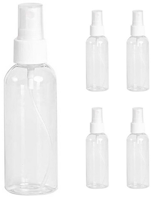 소분용 스프레이 공병 100ml, 흰색(캡), 5개