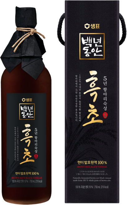 백년동안 5년 항아리숙성 흑초, 750ml, 1개