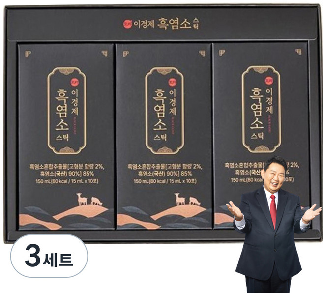 래오이경제 흑염소 스틱 30포, 450ml, 3세트