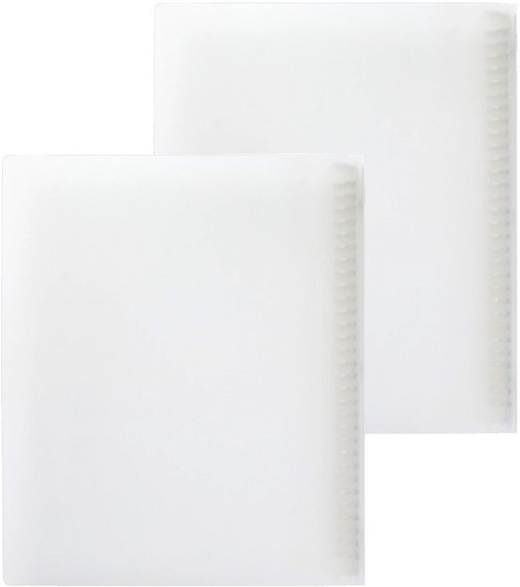 MUJI 無印良品 檔案夾 30孔, 白色, 2個