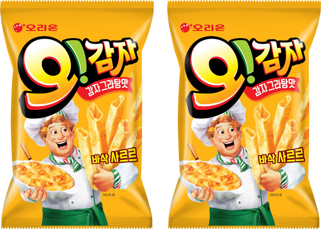 오리온 오감자 그라탕 스낵, 50g, 2개