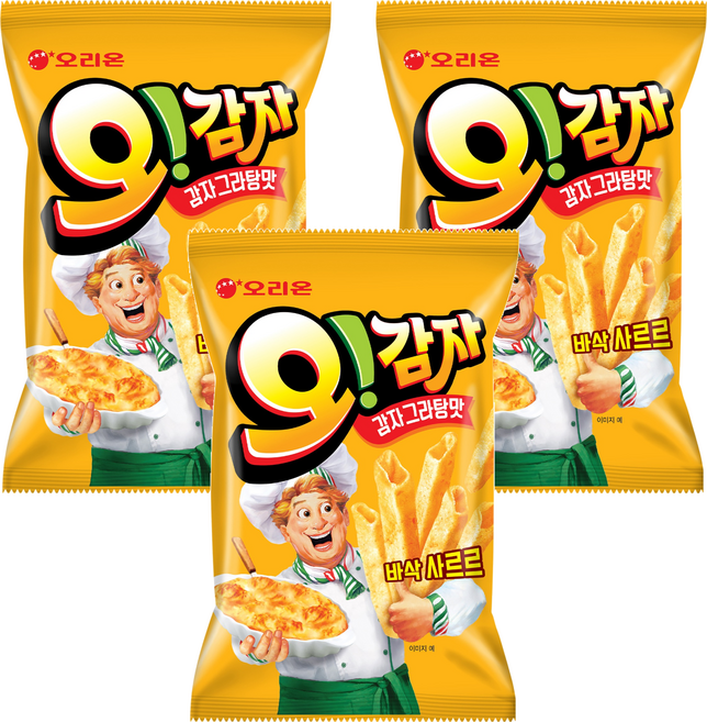 오리온 오감자 그라탕 스낵, 50g, 3개