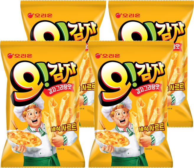오리온 오감자 그라탕 스낵, 50g, 4개