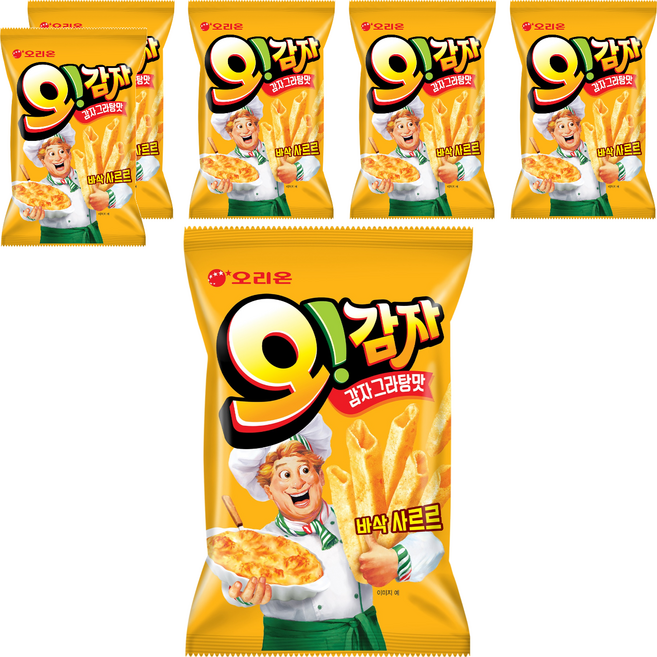 오리온 오감자 그라탕 스낵, 50g, 6개