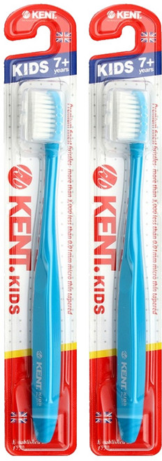 켄트 키즈 초극세모 칫솔, 블루, 1개입, 2개