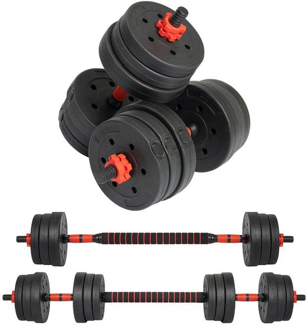 코멧 스포츠 프리미엄 무게조절 덤벨 바벨 세트, 20kg, 1세트