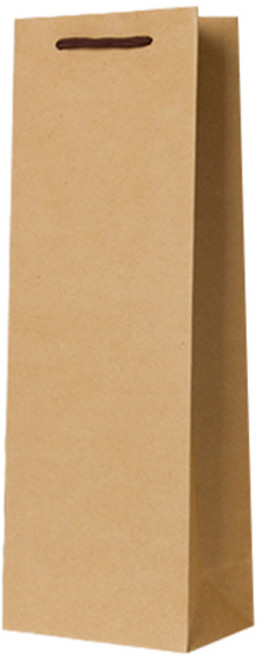 마켓감성 와인 선물 포장 쇼핑백, 크라프트지, 15개