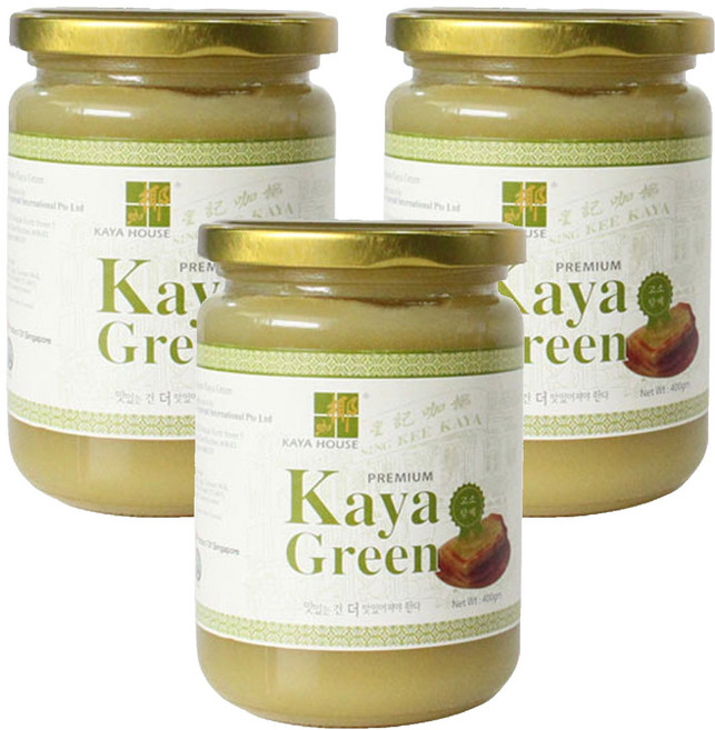 KAYA HOUSE 咖椰 咖椰醬 Green, 400g, 3罐