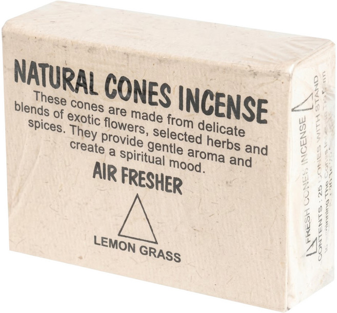 尼泊爾 LOTUS 天然手工香薰塔香 25個, 檸檬草 LEMON GRASS