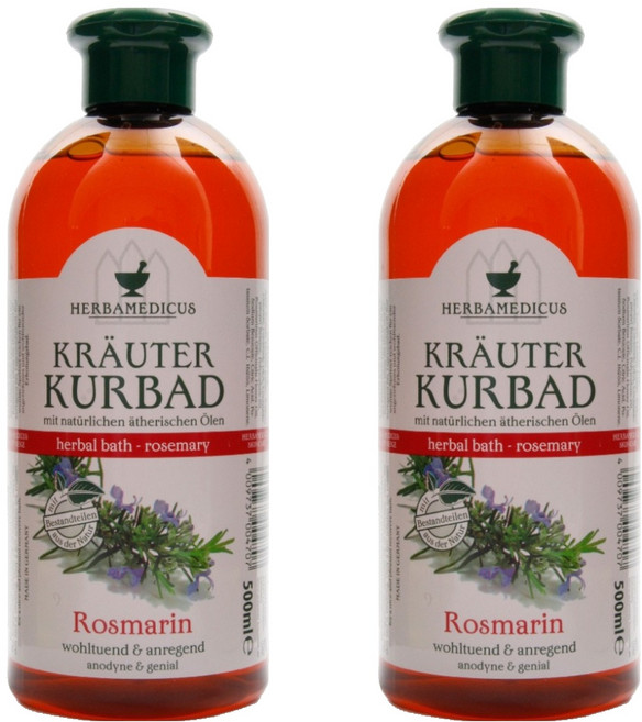 허바메디커스 허벌베스 로즈마리 입욕제 겸용 바디워시, 500ml, 2개