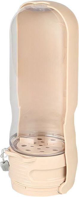 Pets Family 便攜式水瓶 大號 550ml WO070, 1個, 米色