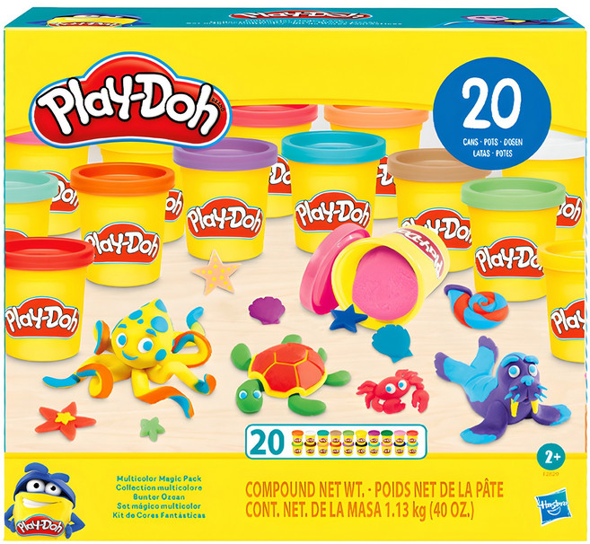 플레이도우 칼라도우 멀티팩 20p 세트, 혼합색상, 1.415kg, 1세트