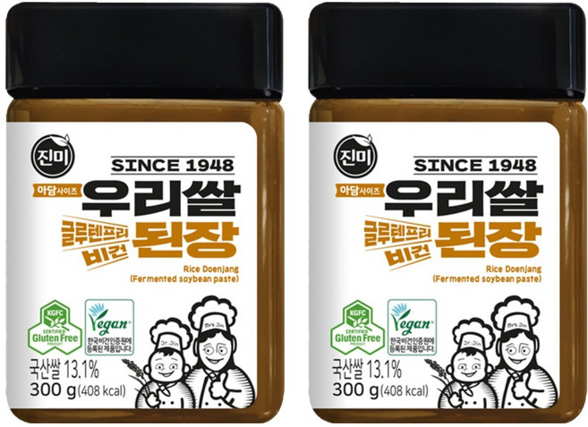 진미 우리쌀 된장, 300g, 2개